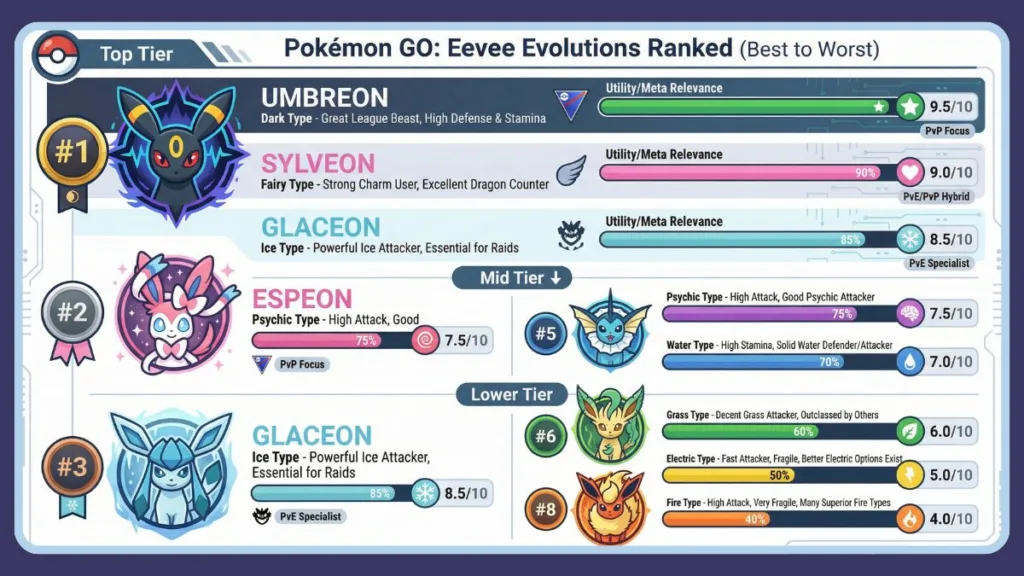 Which Eevee Evolution Is Best In Pokemon Go