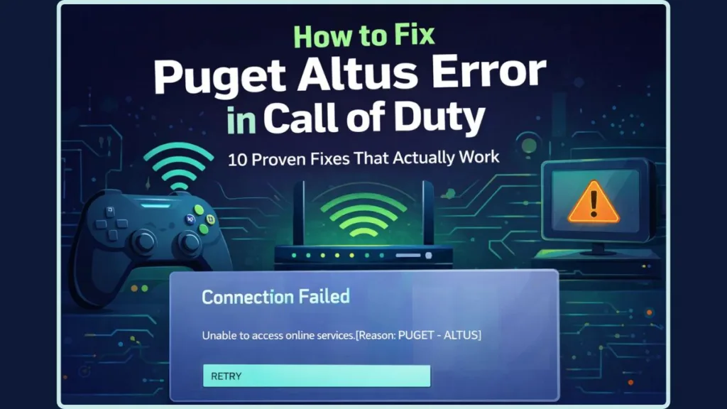 Call Of Duty Puget Altus Error Fix