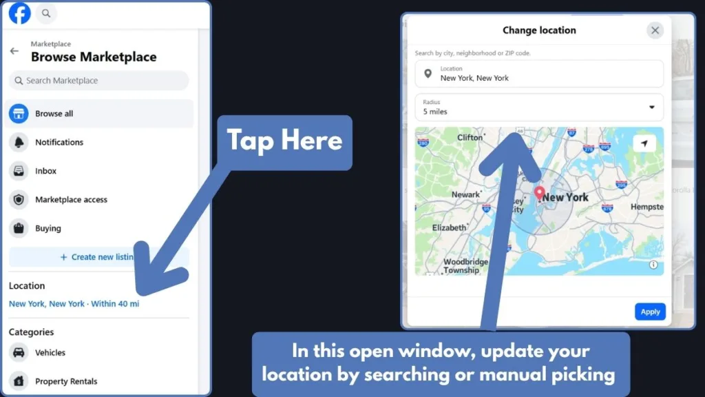 Facebook Marketplace Search By Location And Distance