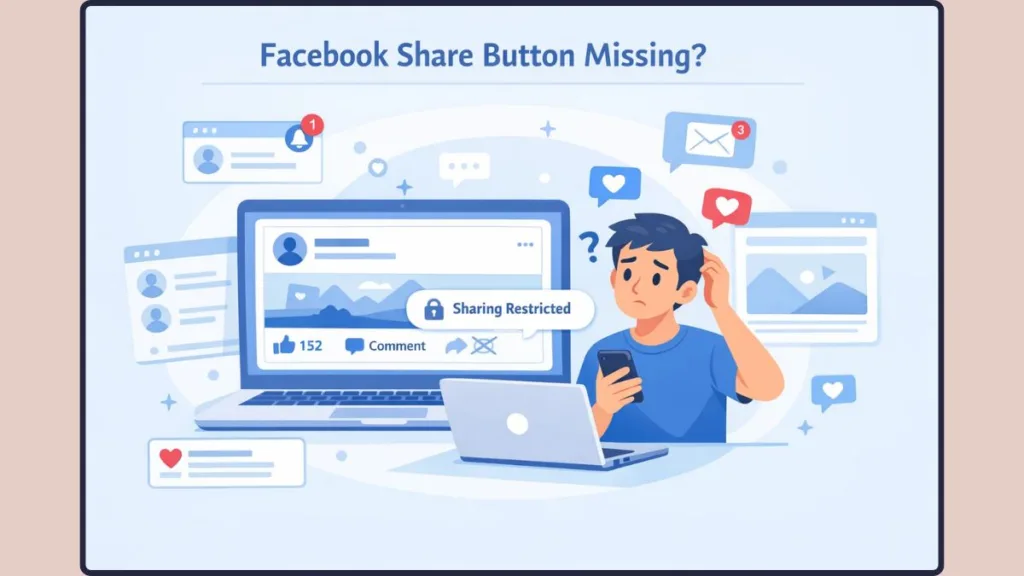 Fix Facebook Share Button Missing