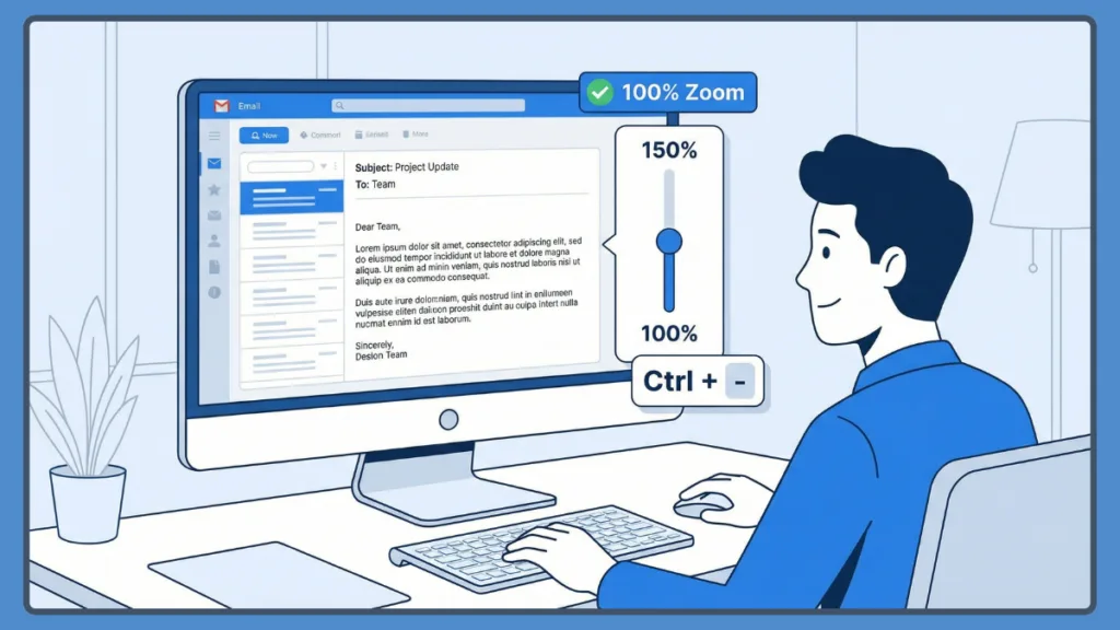 Fix Large Emails & Reset View Size