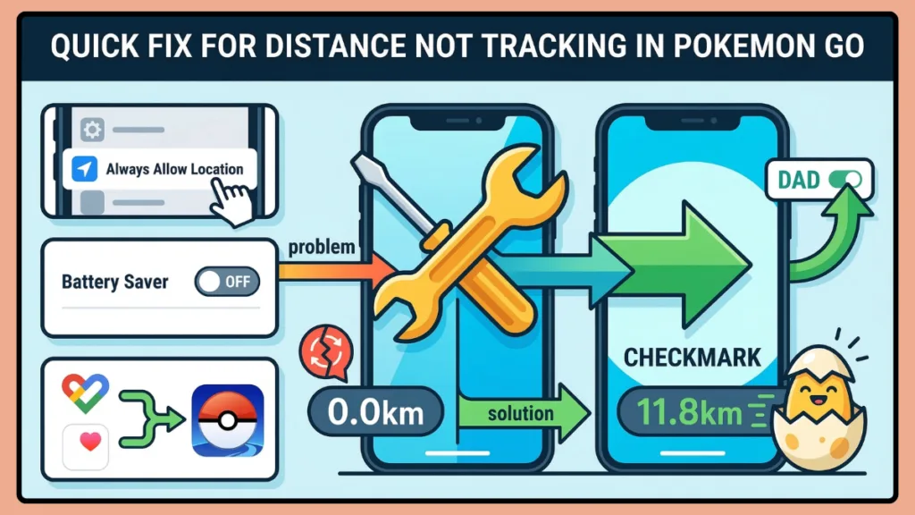 Fix for Distance Not Tracking in Pokémon GO
