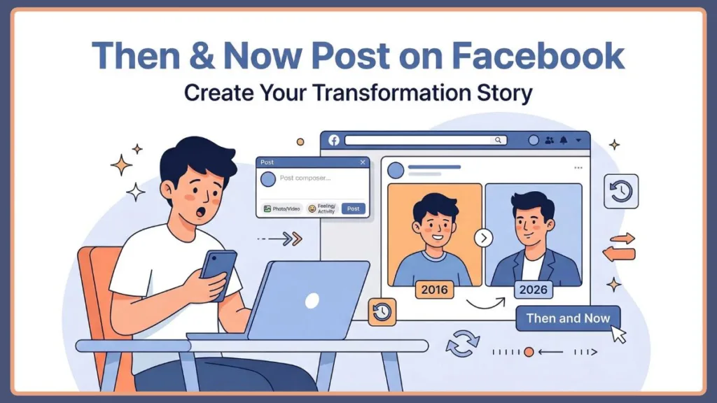 How to Make Then and Now Post on Facebook