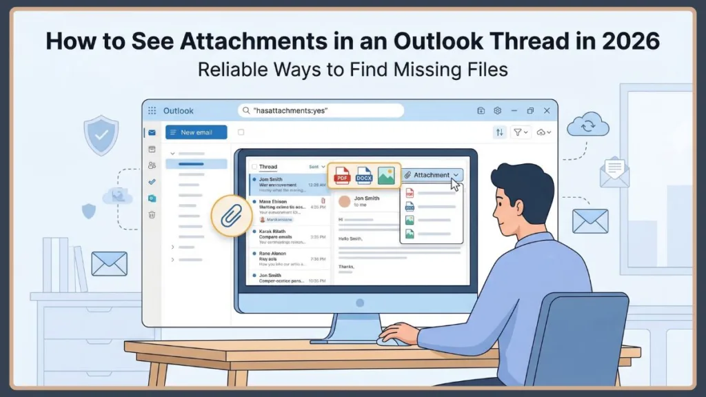 How to See Attachments in an Outlook Thread