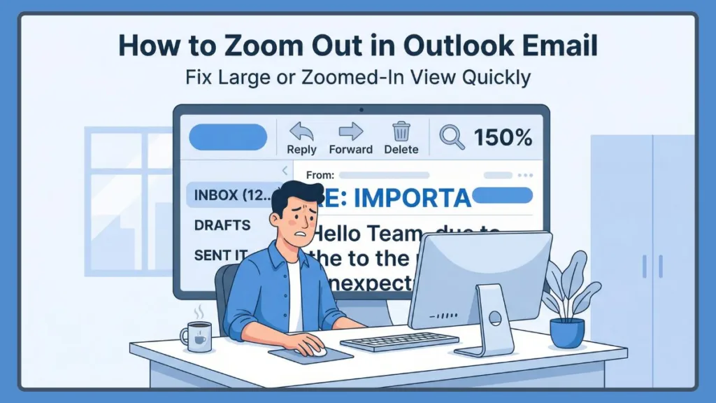 How to Zoom Out on Outlook