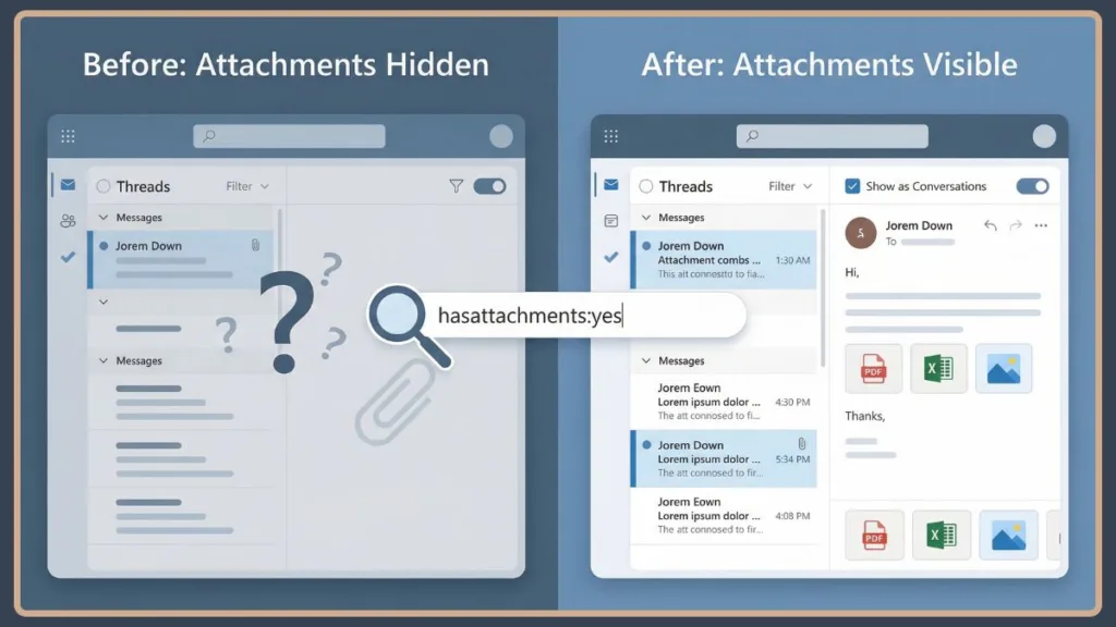 Outlook Attachments Not Showing Fix