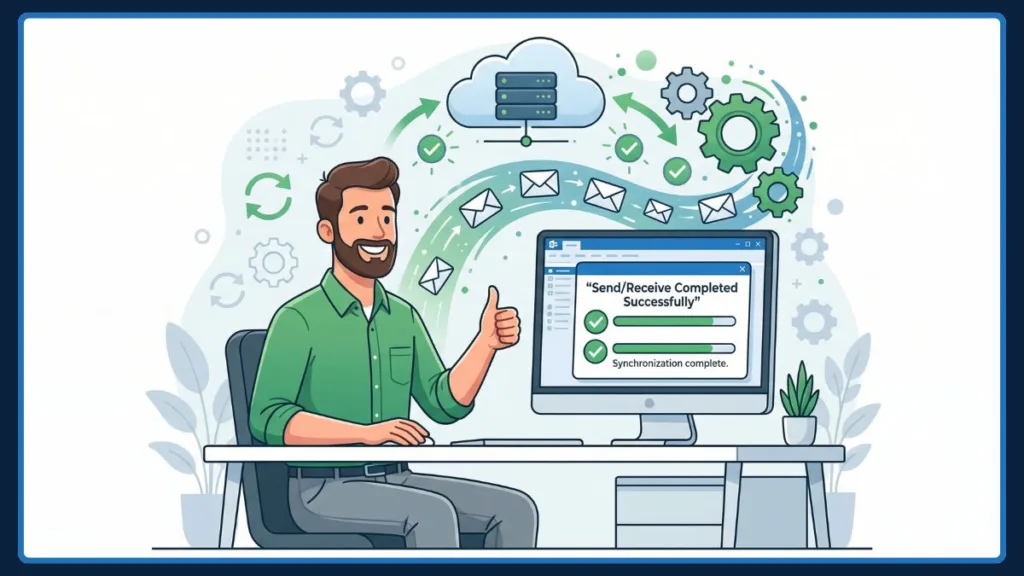 Outlook Send Receive Error 0x80070057
