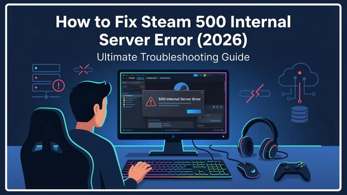 How to Fix Steam 500 Internal Server Error (2026): Ultimate ...