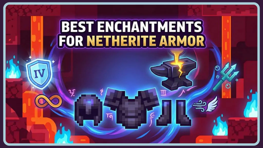 Best Enchantments for Netherite Armor
