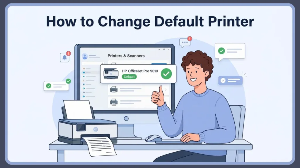 Change Default Printer In Windows Permanently