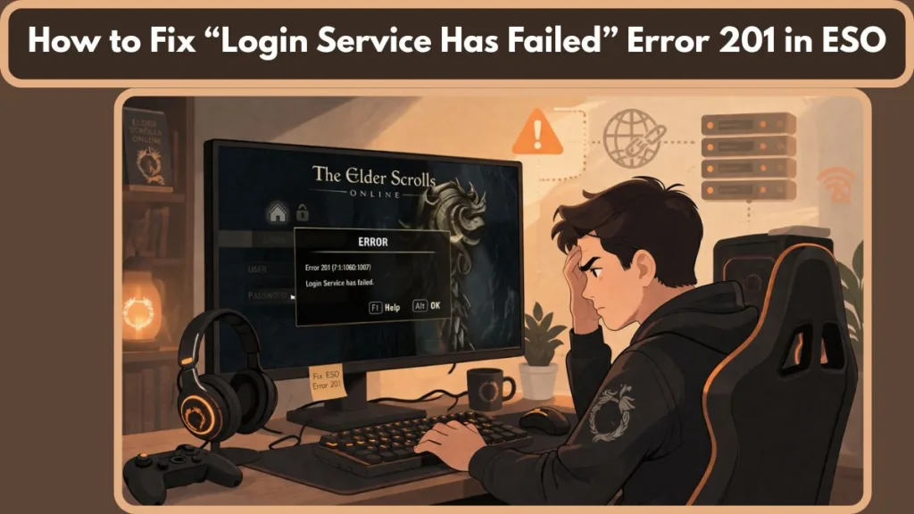 ESO Error 201 Login Failed