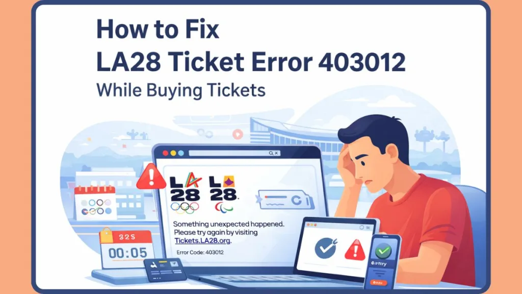 Error Code 403012 While Buying LA28 Tickets