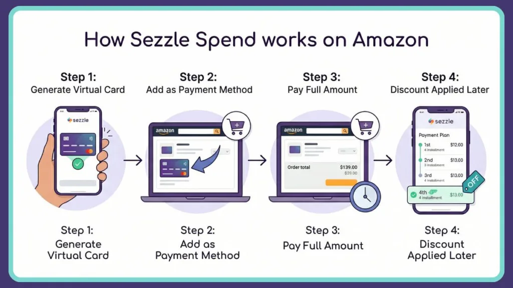 How Sezzle Spend Works on Amazon