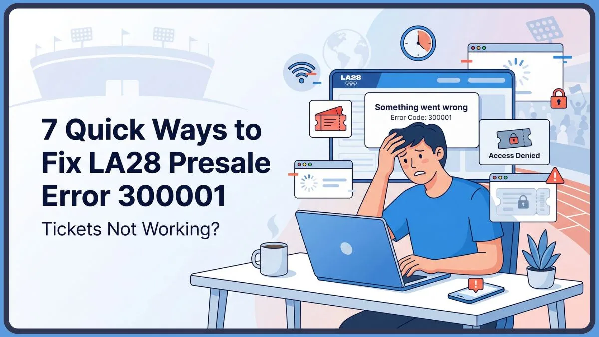 LA28 Tickets Not Working? 7 Quick Fix for Error 300001 - Izoate