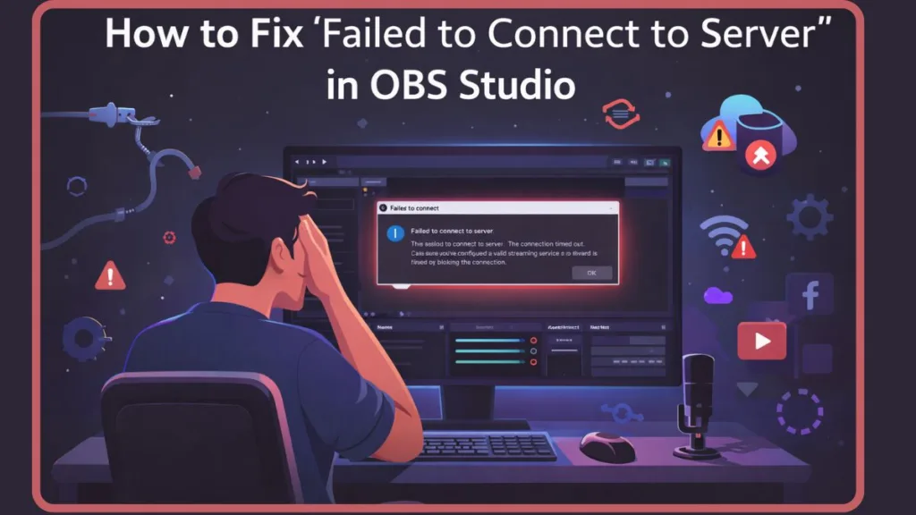 OBS Failed To Connect To Server Fix