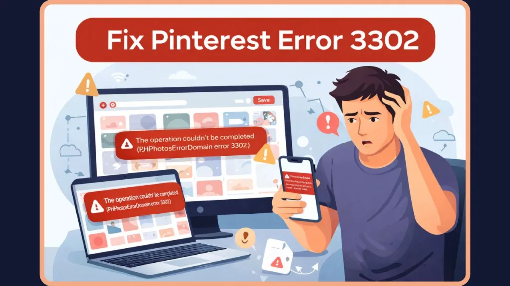 Pinterest Error Code 3302 Solution