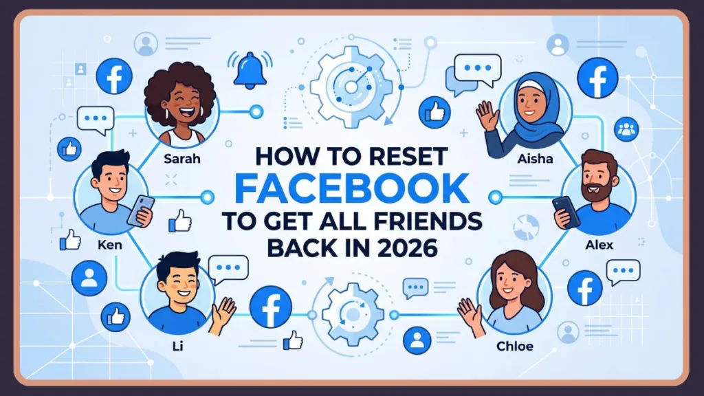 Reset Facebook to Get All Friends Back
