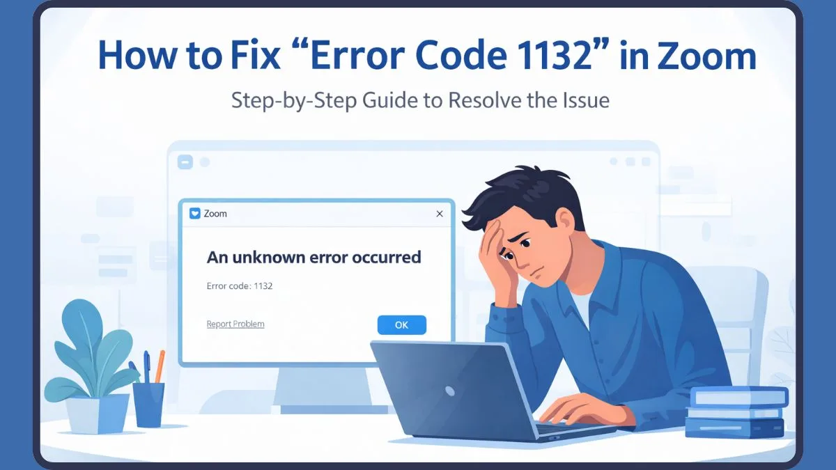 Computer Error Zoomed In How to Fix “Error Code 1132” in Zoom - Izoate