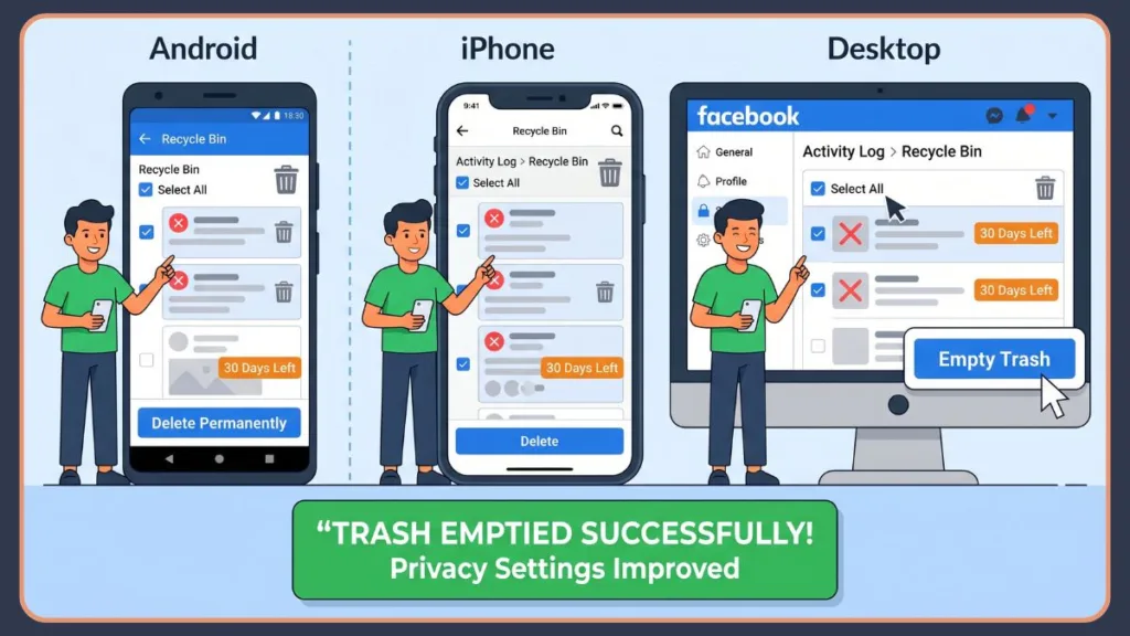 Delete FB Posts Permanently