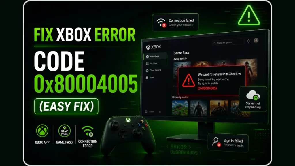 Fix Xbox Error 0x80004005 PC