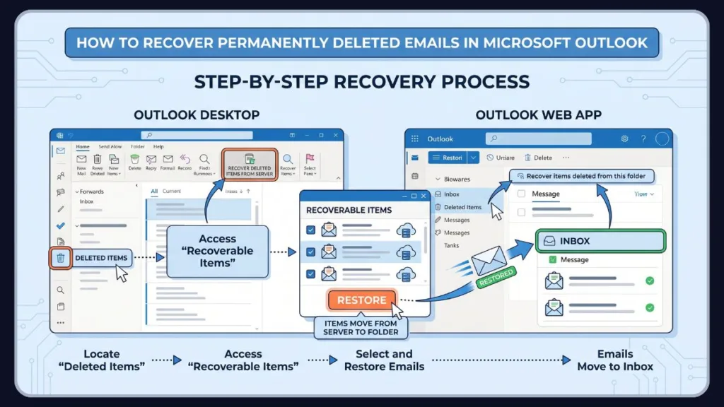 How To Recover Permanently Deleted Emails In Outlook