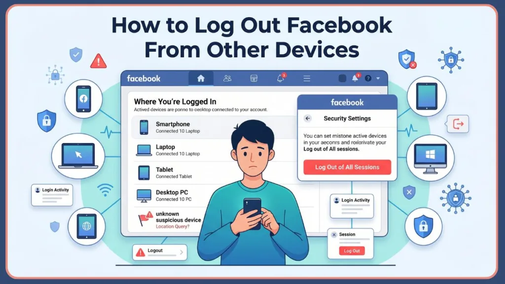 How to Log Out Facebook From Other Devices