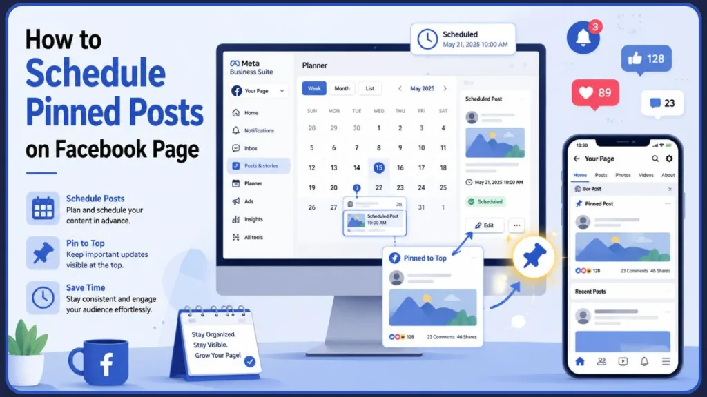 How to Schedule Pinned Posts on Your Facebook Page