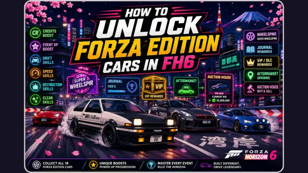 How to Unlock Forza Edition Cars in FH6