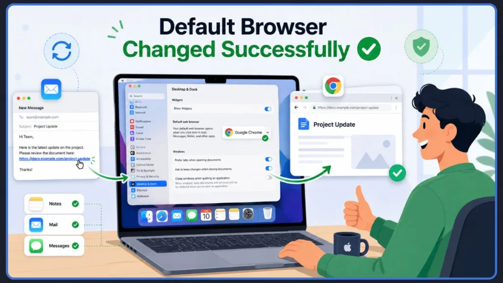 Default Browser Changed Successfully