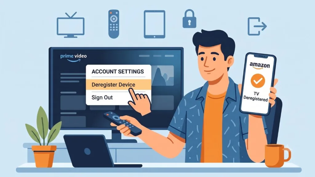 Easily Log Out Prime on TV