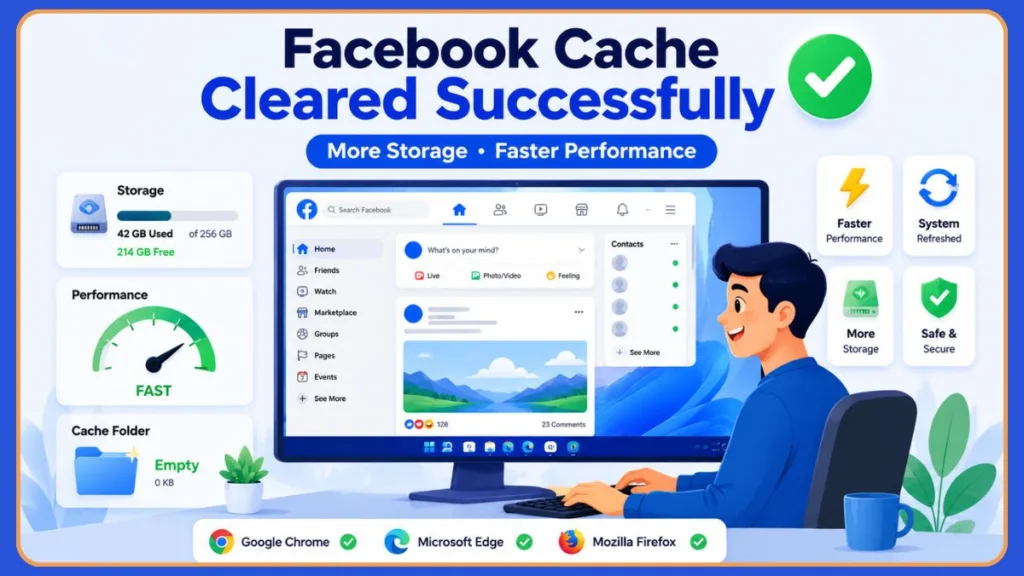 Facebook Cache Cleared Successfully