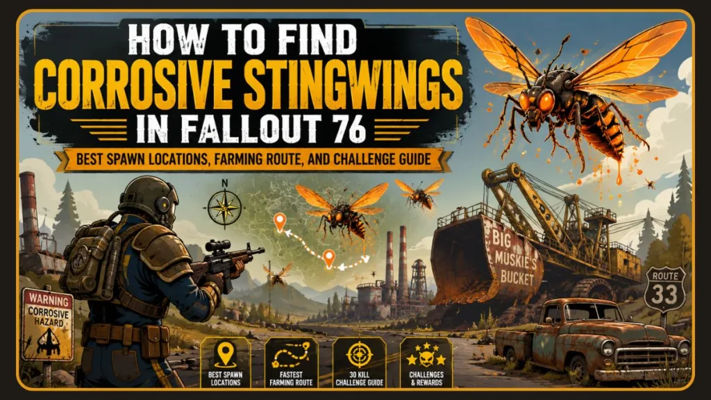 Fallout 76 Corrosive Stingwing Location