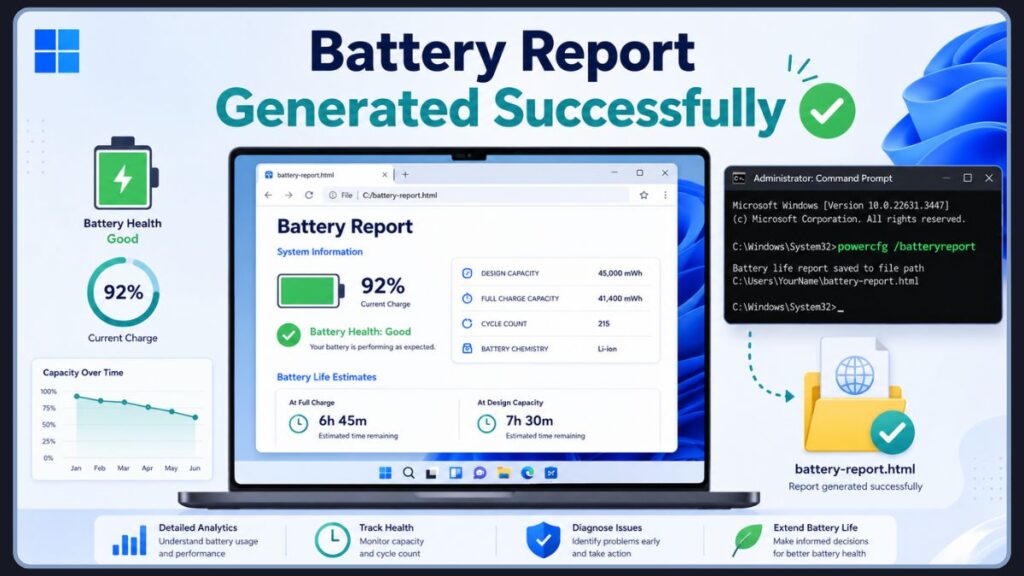 Generate Battery Report In Windows 11