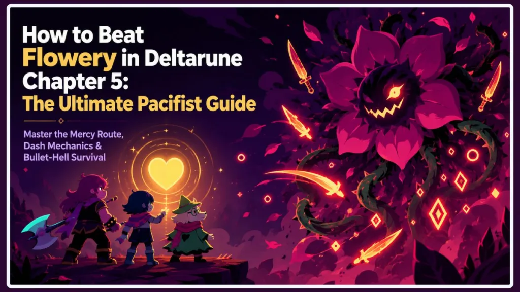 How To Beat Flowery In Deltarune Chapter 5