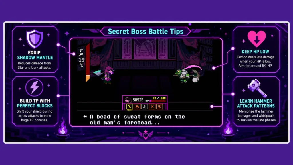 How To Beat Gerson Fast Deltarune