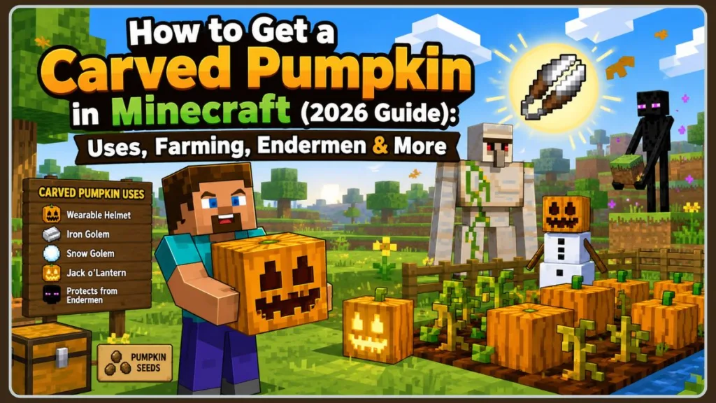 How To Carve A Pumpkin In Minecraft