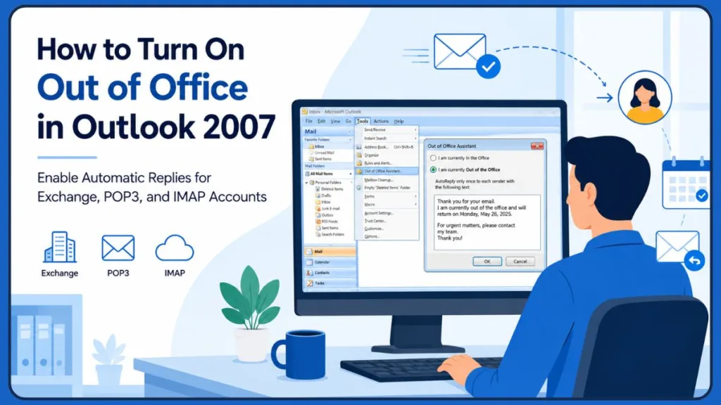 How To Enable Automatic Replies In Outlook 2007