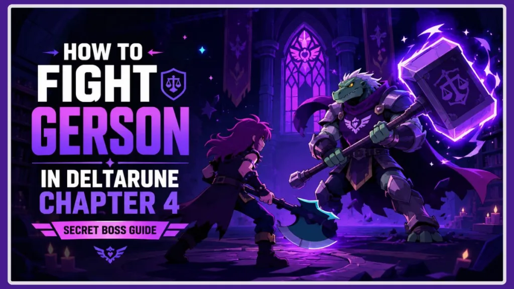 How To Fight Gerson Deltarune Chapter 4