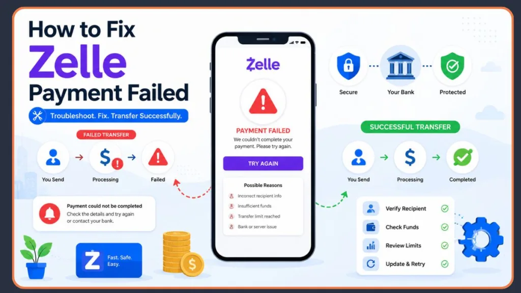 How To Fix Zelle Payment Failed
