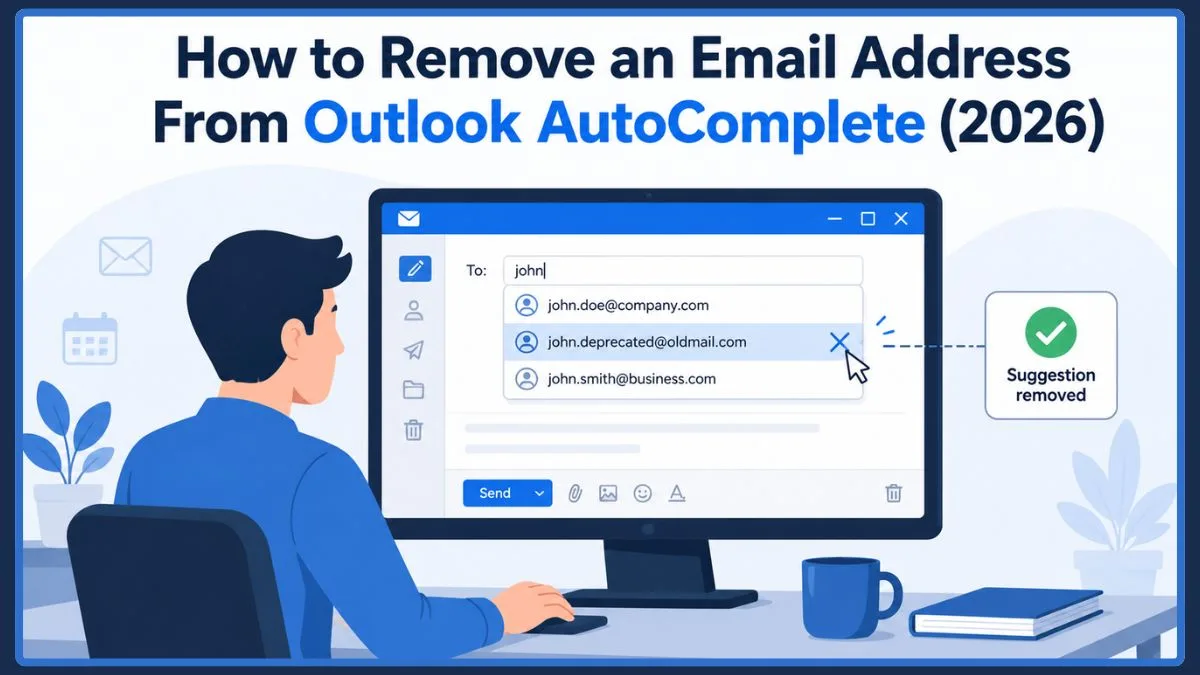How to Remove an Email Address From Outlook Auto Complete (2026) - Izoate