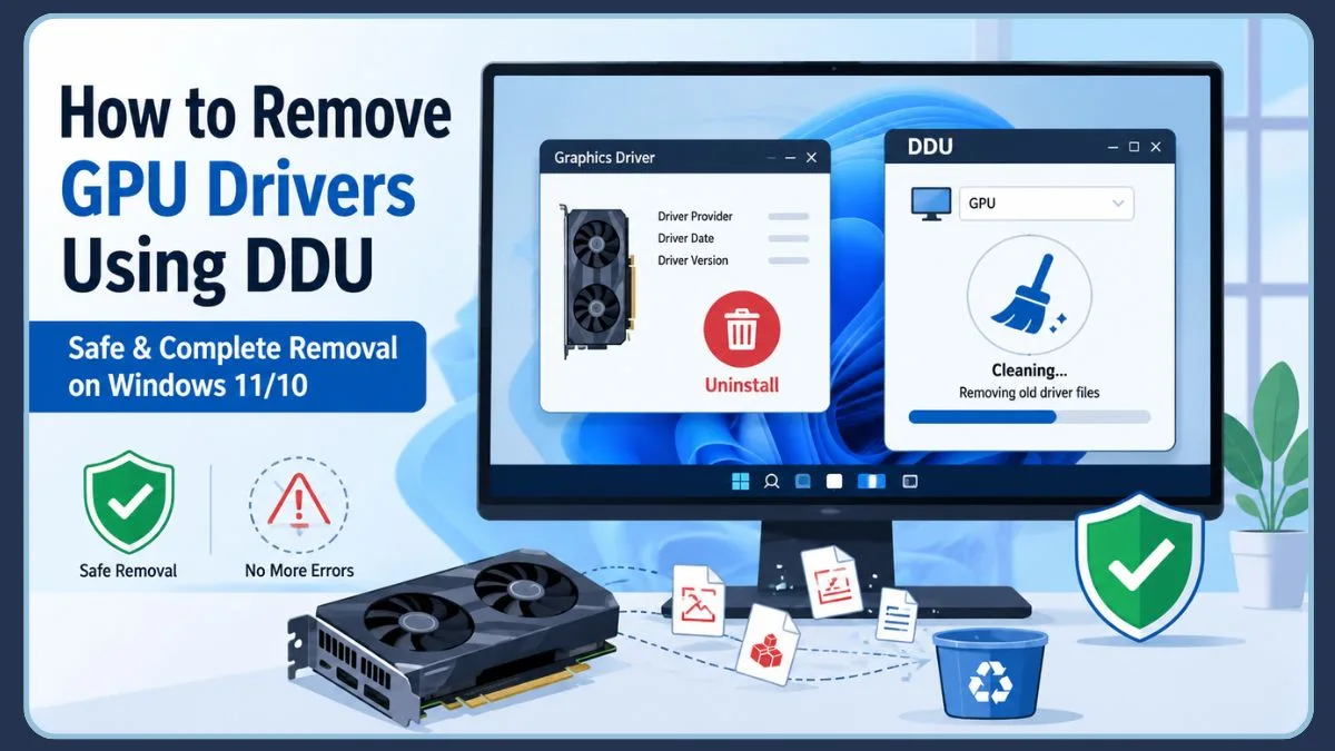 How to Remove GPU Driver Using DDU on Windows 11/10 (Safe & Complete ...