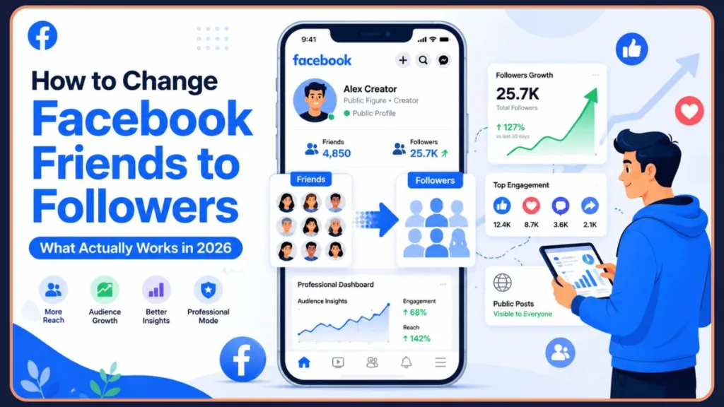 How to Change Facebook Friends to Followers