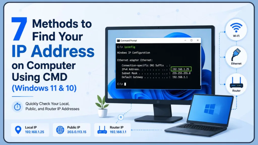 How to Find Your IP Address on Computer Using CMD