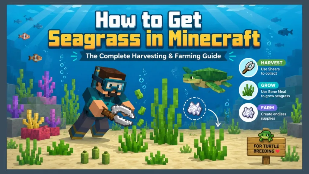 How to Get Seagrass in Minecraft