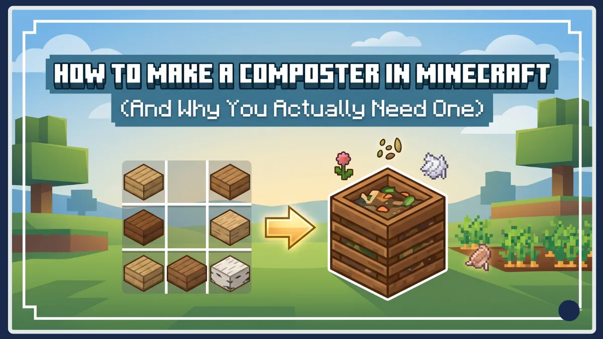 Composter Block How to Make a Composter in Minecraft (And Why You Actually Need One ...