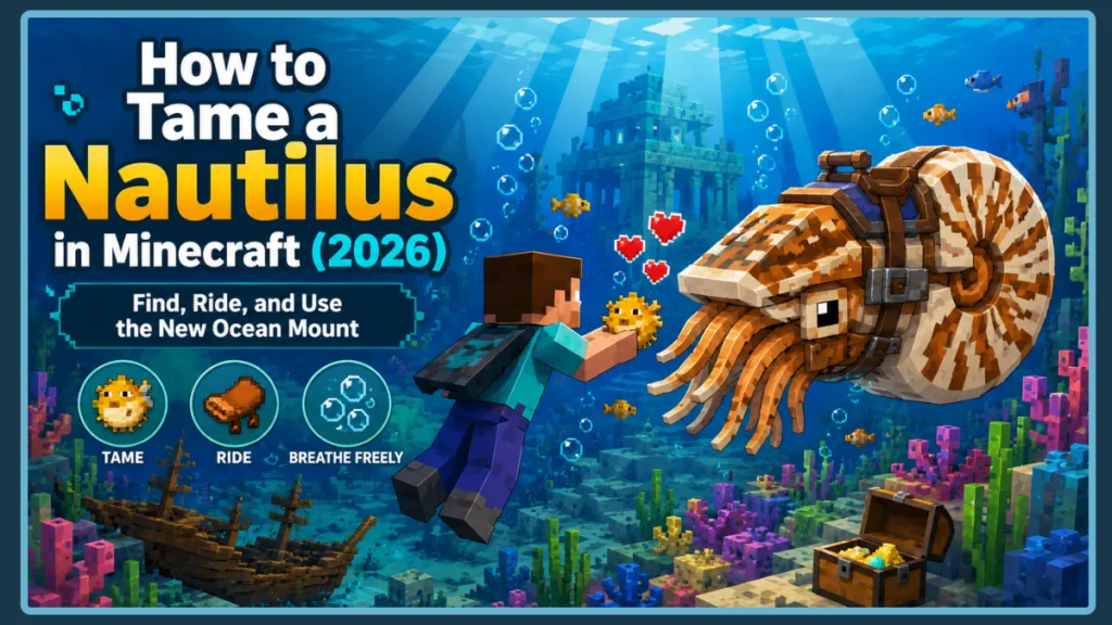 How to Tame a Nautilus in Minecraft in 2026