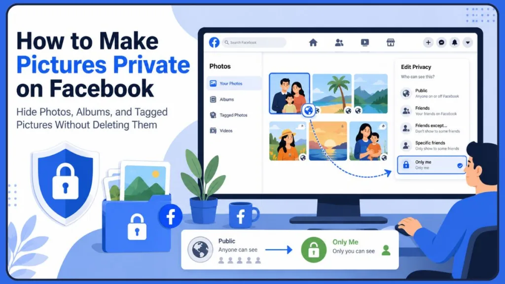 Make Pictures Private On Facebook