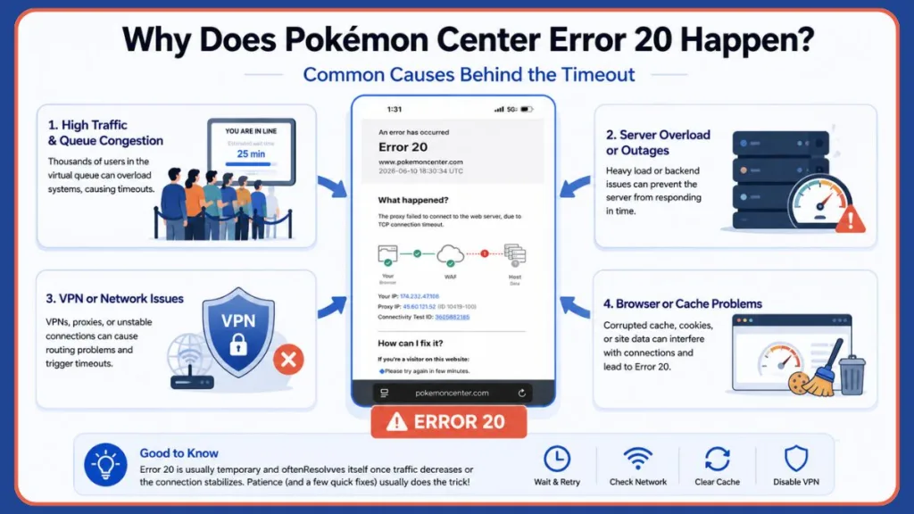 Pokémon Center Error 20 Breakdown