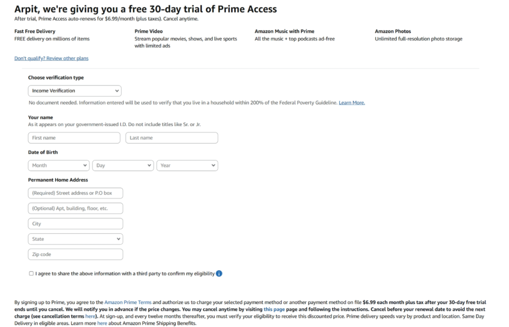 Prime Access