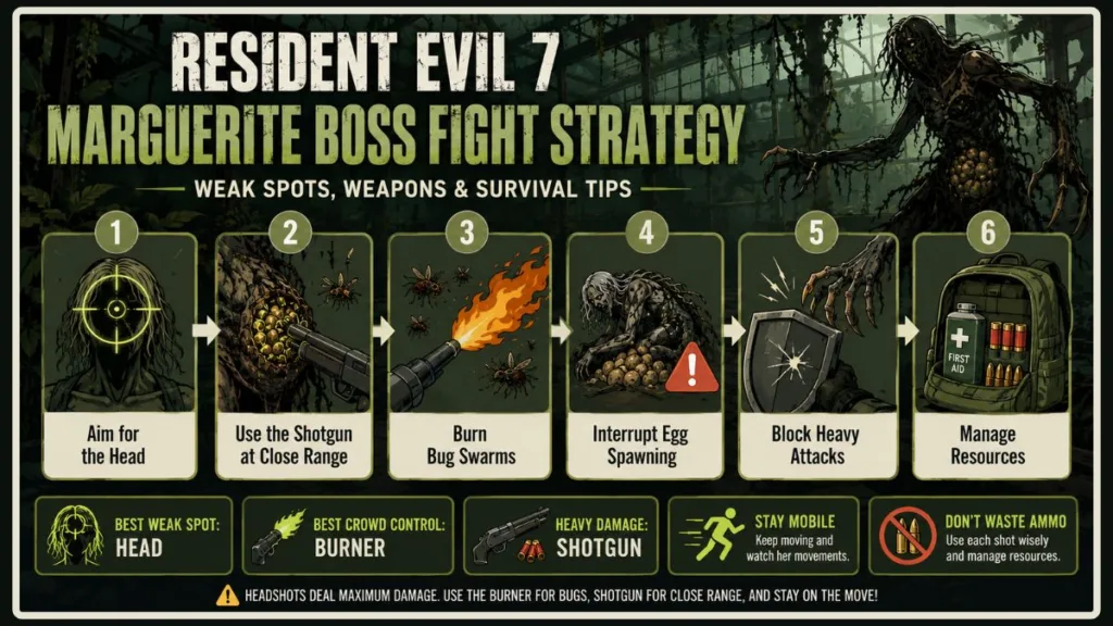 RE 7 boss fight strategy